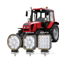 Ip67 Outdoor Led Work Light Waterproof Square Round Car Light 4 4.5 Inch Tractor Led Driving Work Lights